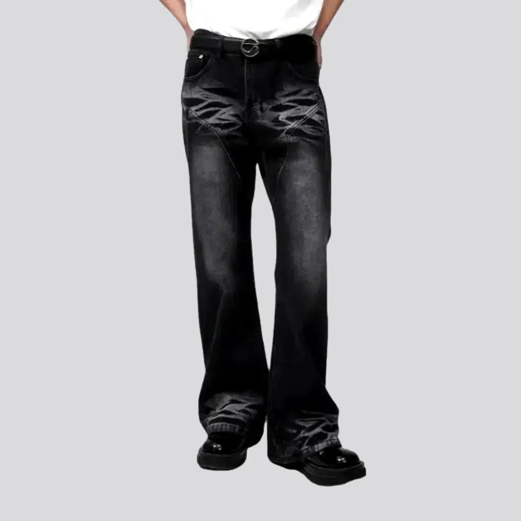 Sanded men's floor-length jeans | Jeans4you.shop