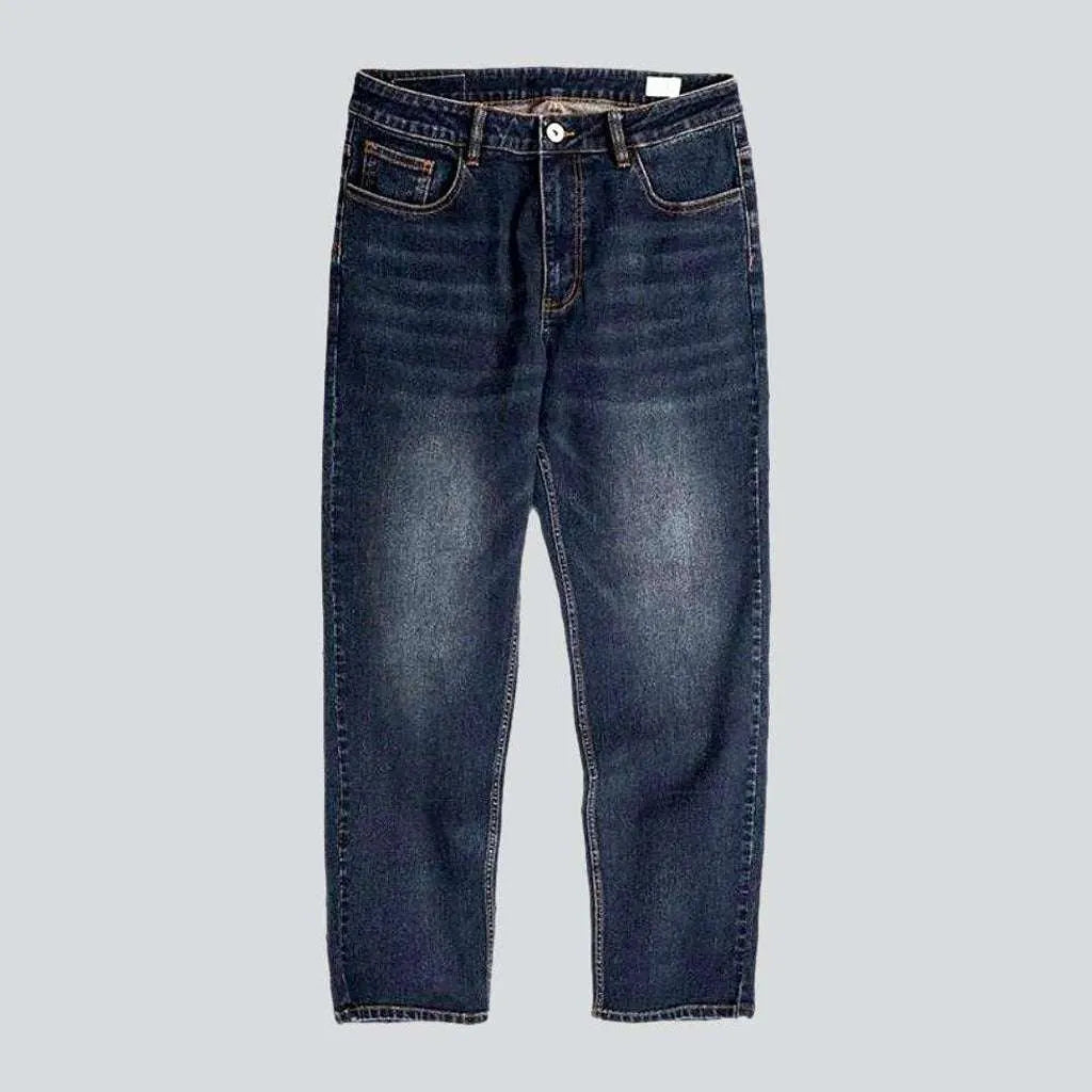 Sanded men's high-waist jeans | Jeans4you.shop
