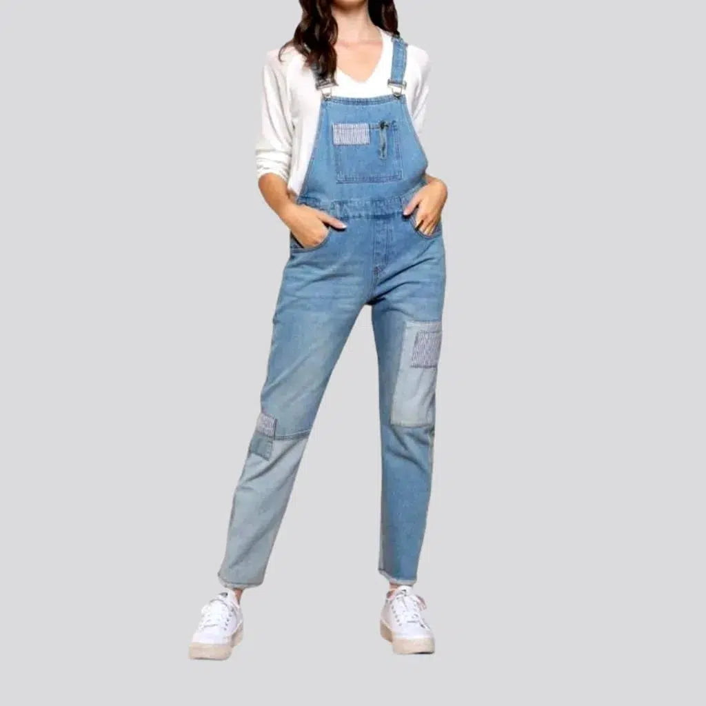Sanded slim women's jeans jumpsuit | Jeans4you.shop