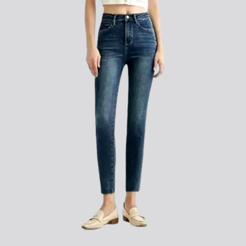 Sanded women's skinny jeans | Jeans4you.shop