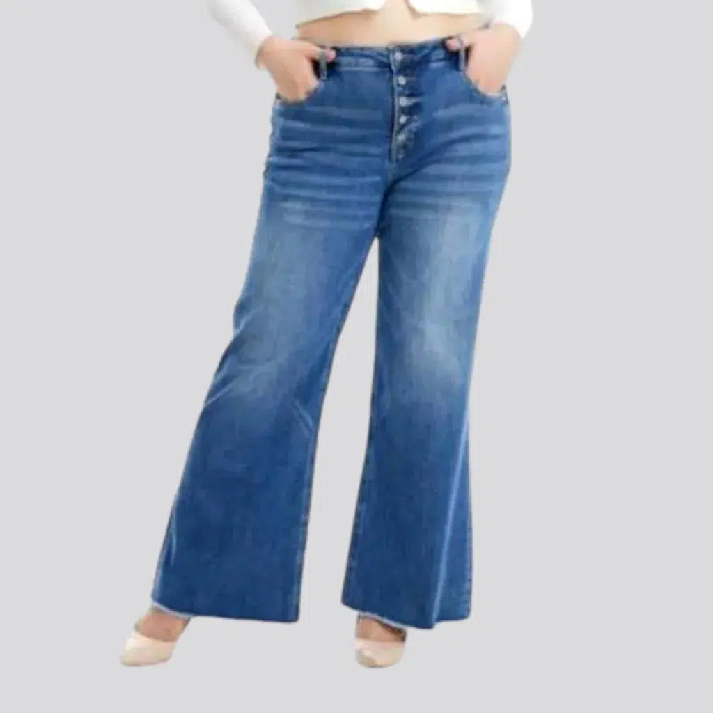Sanded women's street jeans | Jeans4you.shop