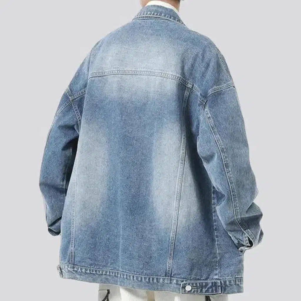 Vintage fashion men's jeans jacket