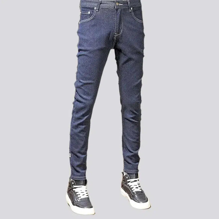 Skinny men's painted jeans