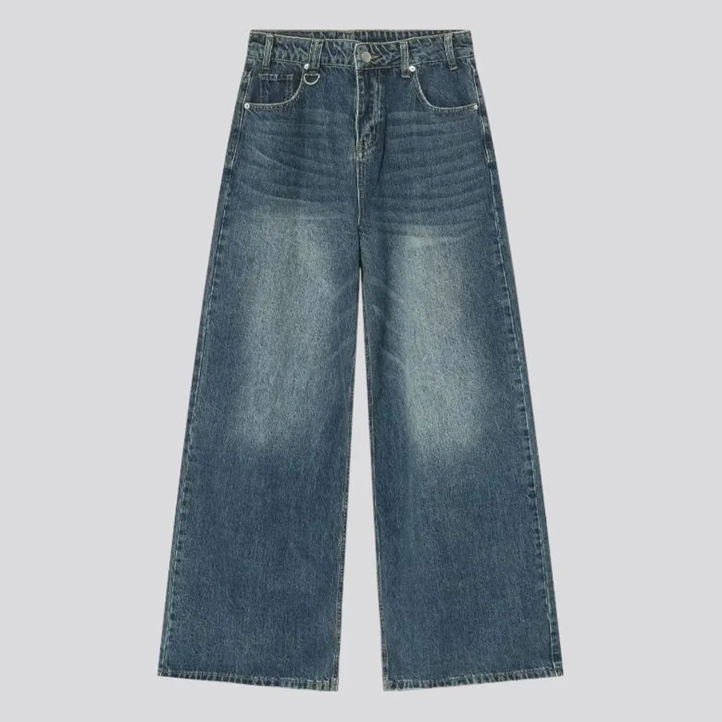 Ground men's stonewashed jeans