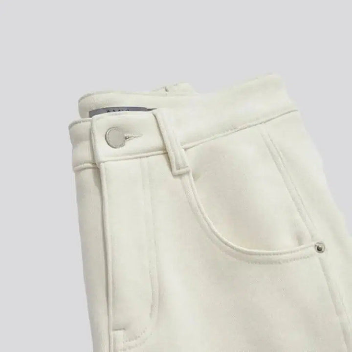 90s monochrome jeans
 for women