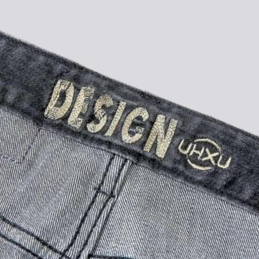 Grey men's vintage jeans