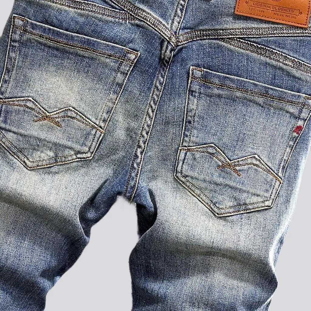 Street whiskered jeans
 for men