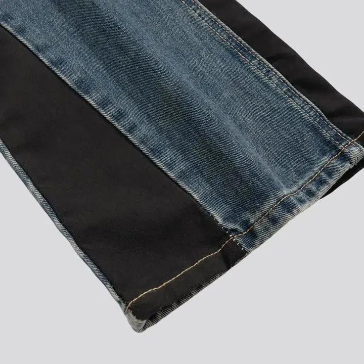 Medium-wash men's jeans