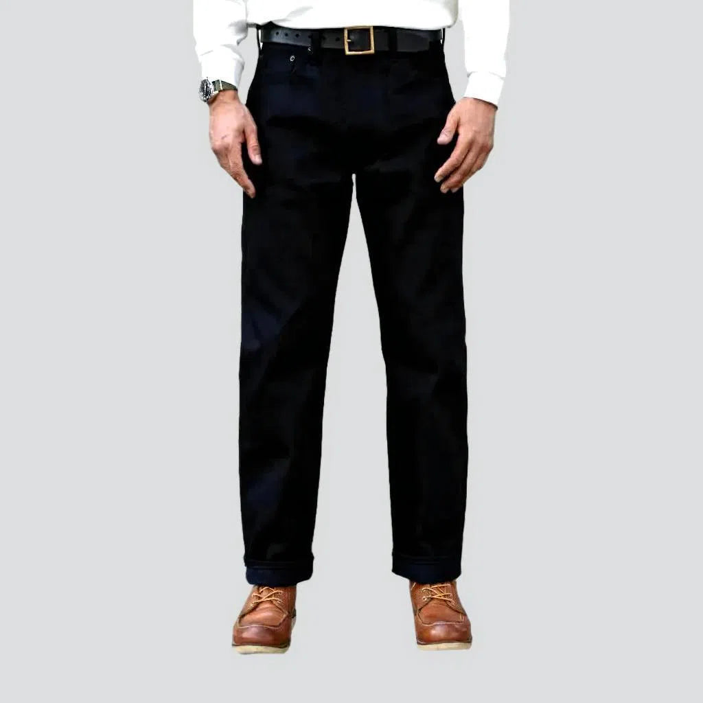 Selvedge men's monochrome jeans | Jeans4you.shop