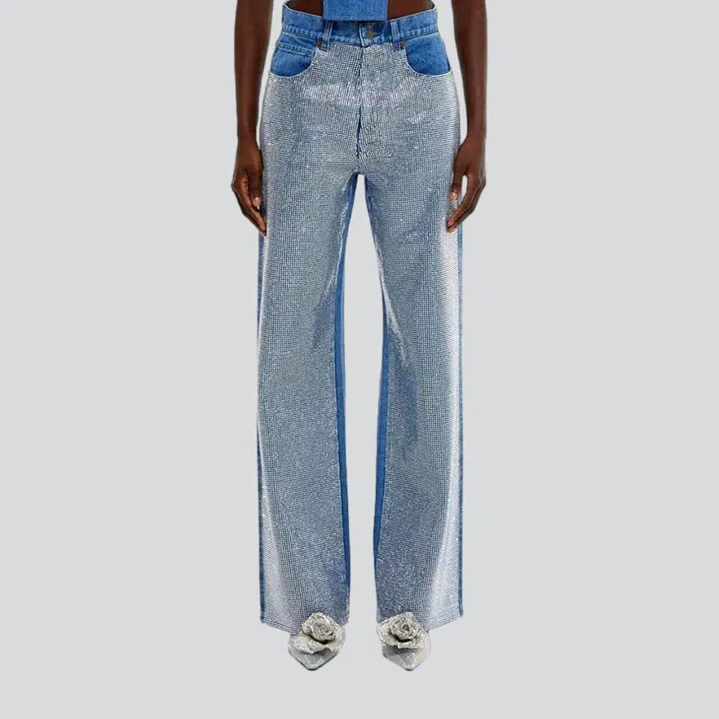 Sequin embellished jeans
 for women | Jeans4you.shop