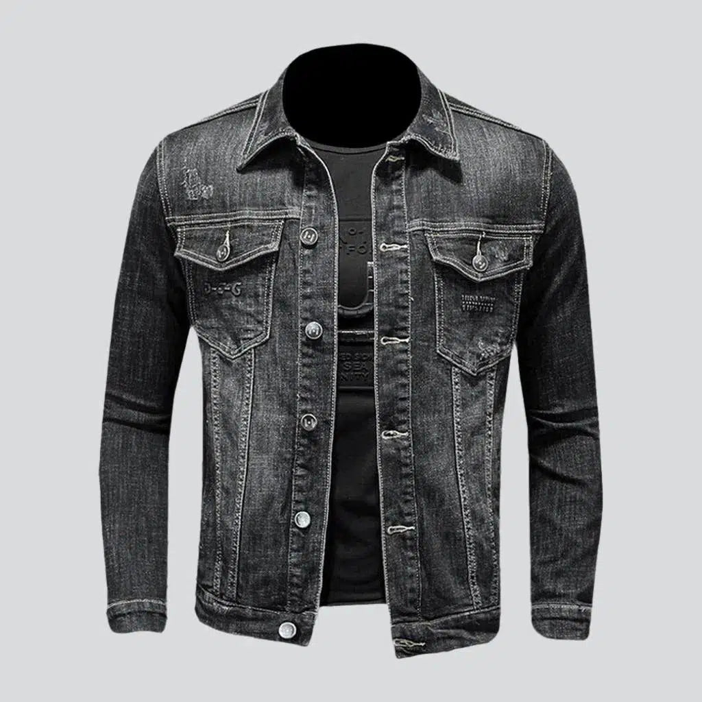 Sherpa fleece denim jacket | Jeans4you.shop