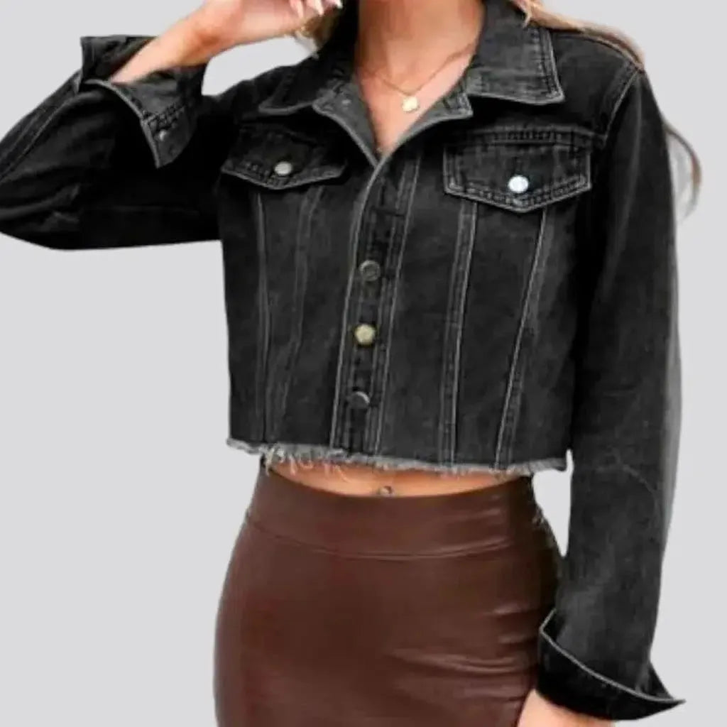 Short vintage jean jacket
 for women | Jeans4you.shop