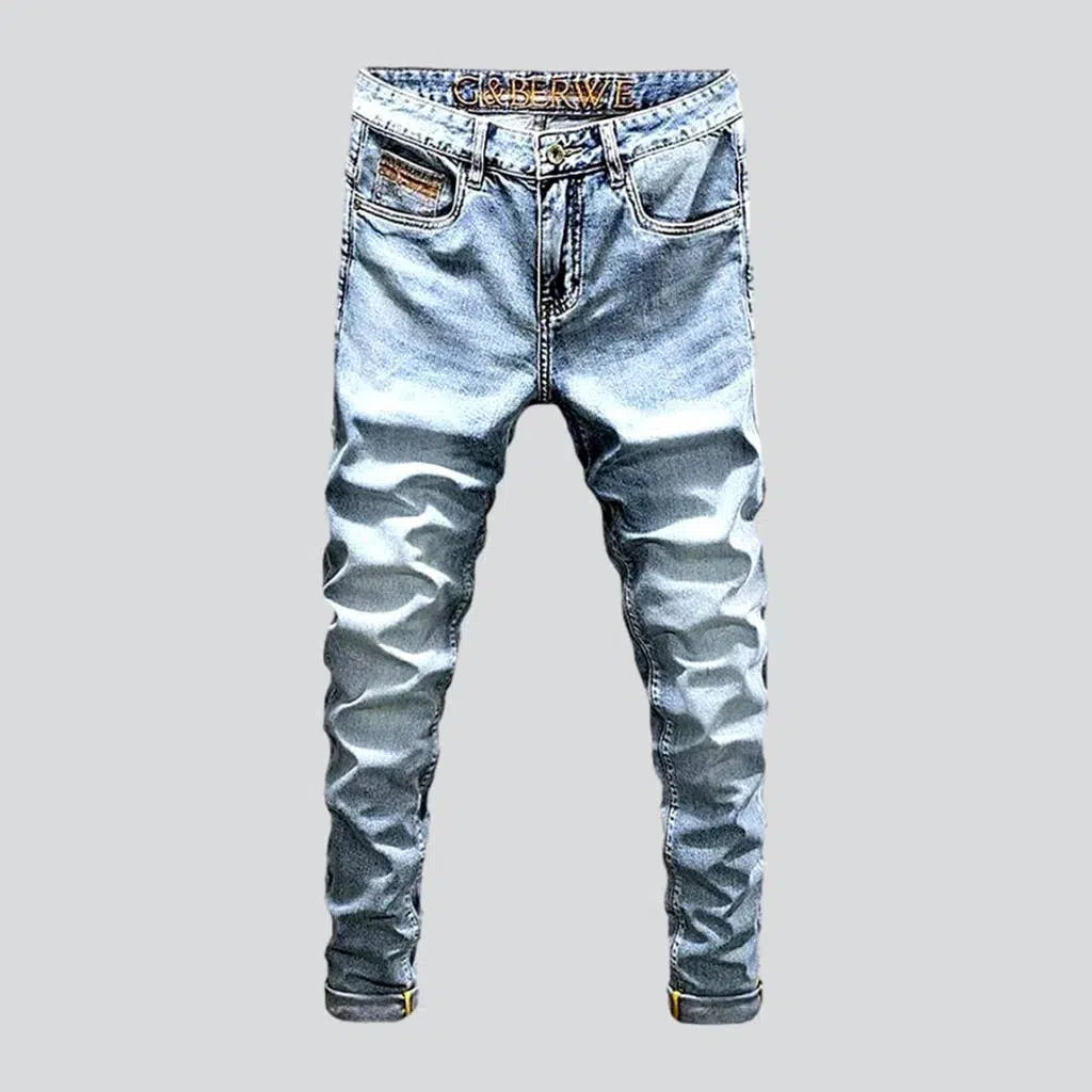 Skinny men's bleached jeans | Jeans4you.shop