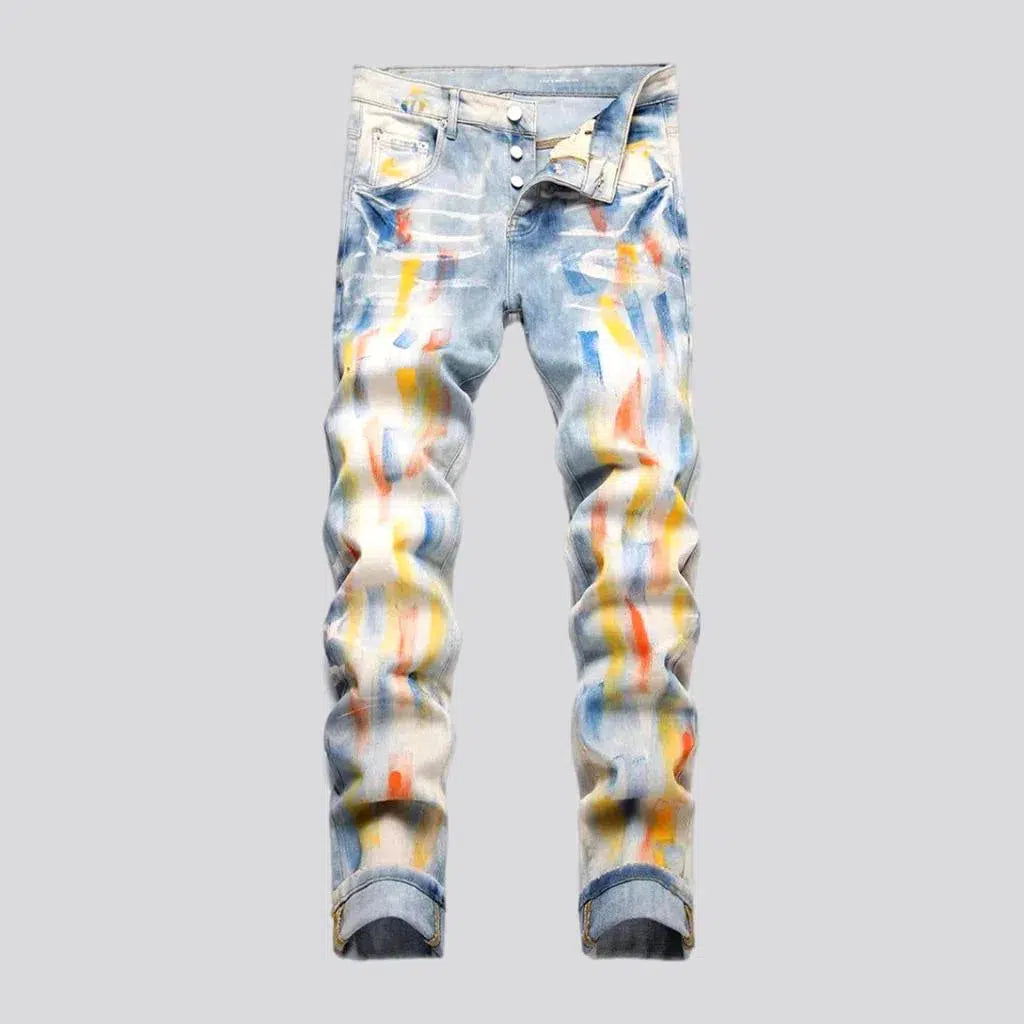 Skinny men's light-wash jeans | Jeans4you.shop
