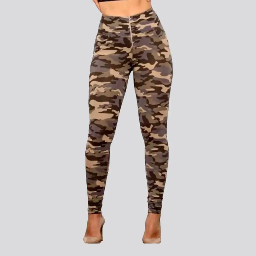 Skinny women's camouflage jeans | Jeans4you.shop