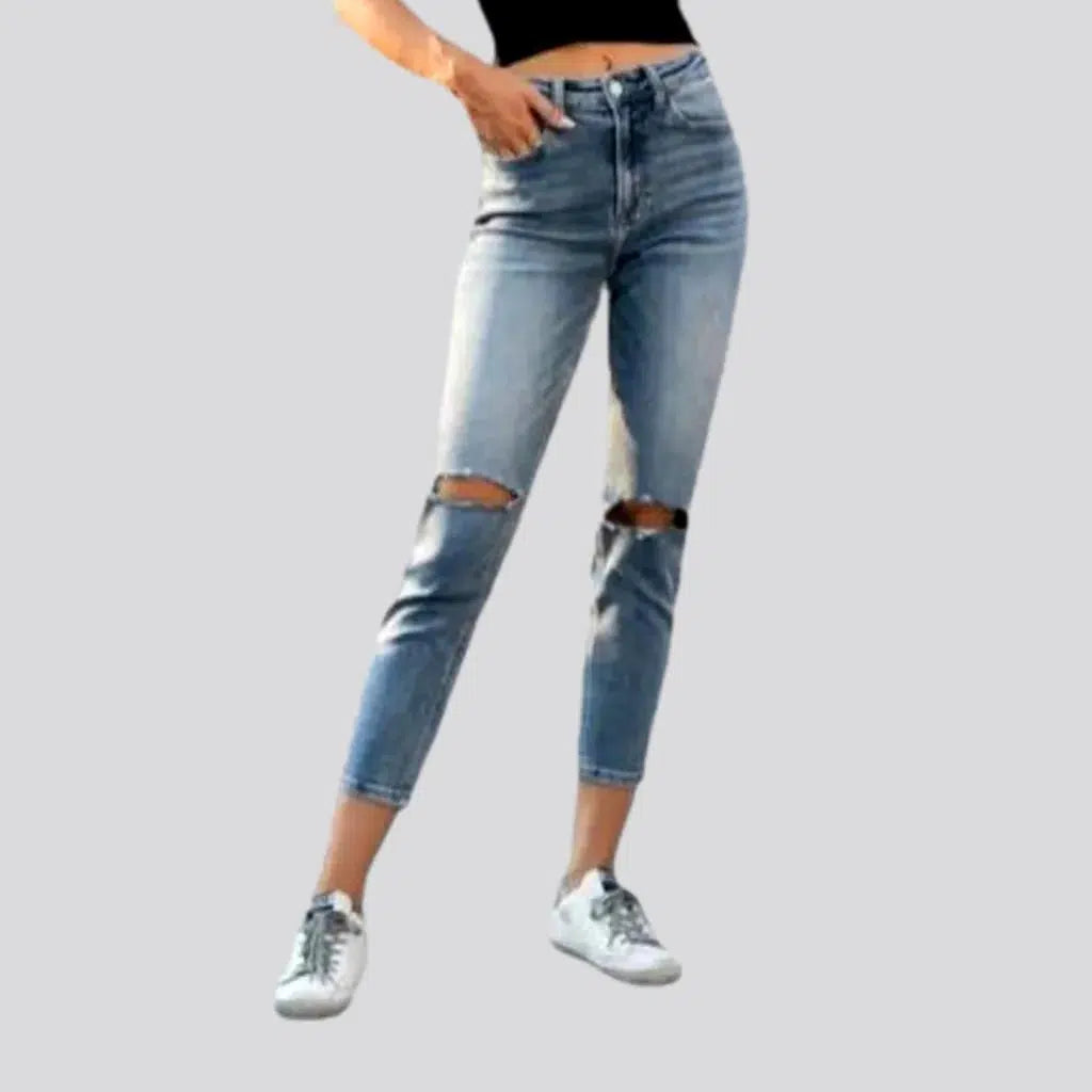 Skinny women's ripped-kneed jeans | Jeans4you.shop