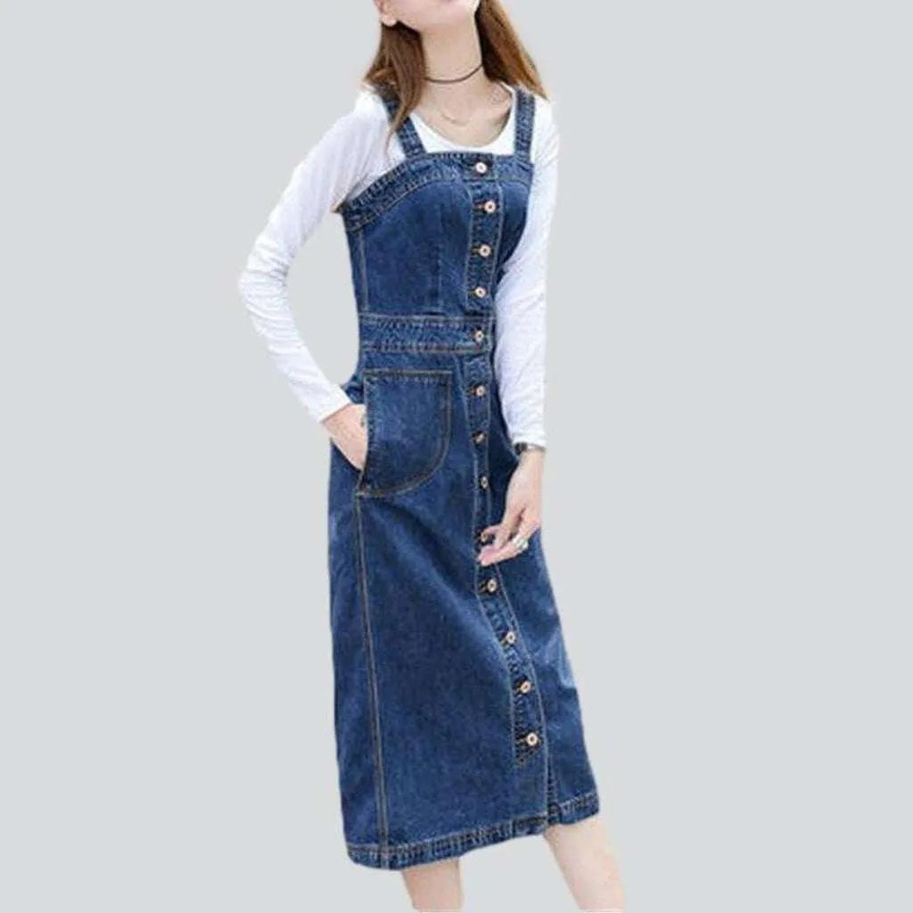 Sleeveless jeans dress for women | Jeans4you.shop
