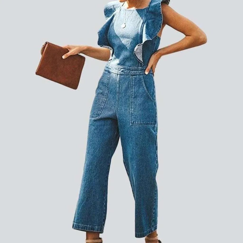 Sleeveless women's fashion denim overall | Jeans4you.shop