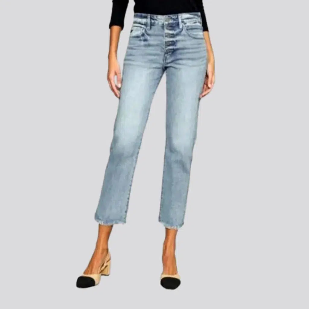 Slightly-stretchy high-waist jeans
 for ladies | Jeans4you.shop
