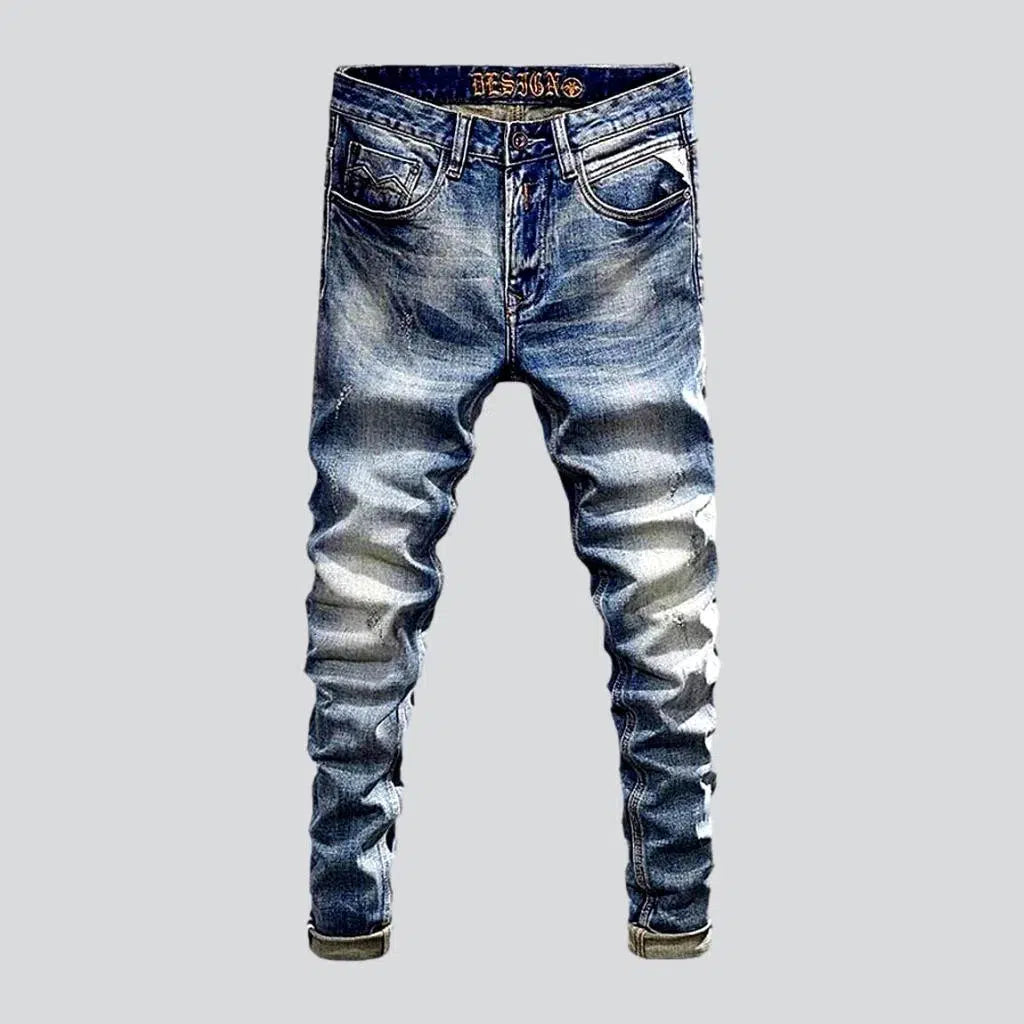 Slightly torn men's vintage jeans | Jeans4you.shop