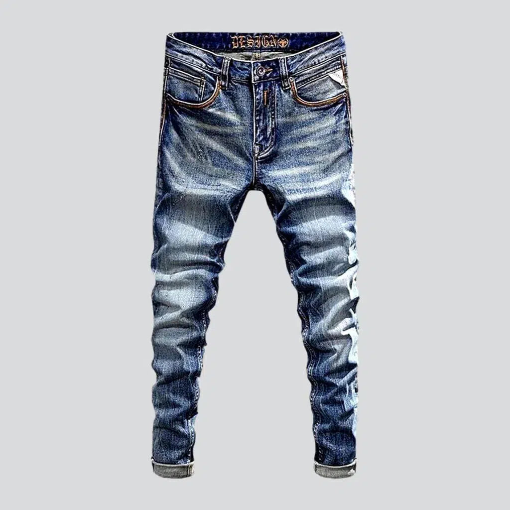 Slightly torn street jeans
 for men | Jeans4you.shop