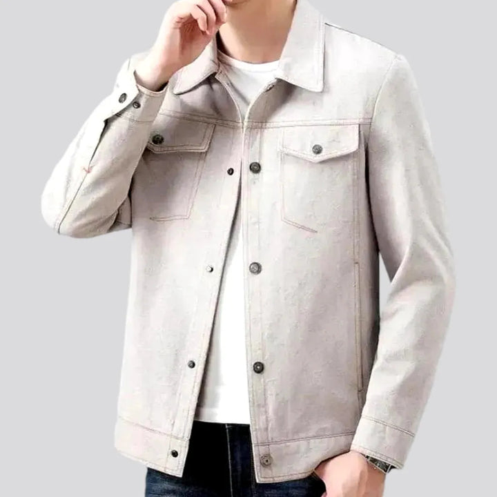 Slim color men's jeans jacket | Jeans4you.shop