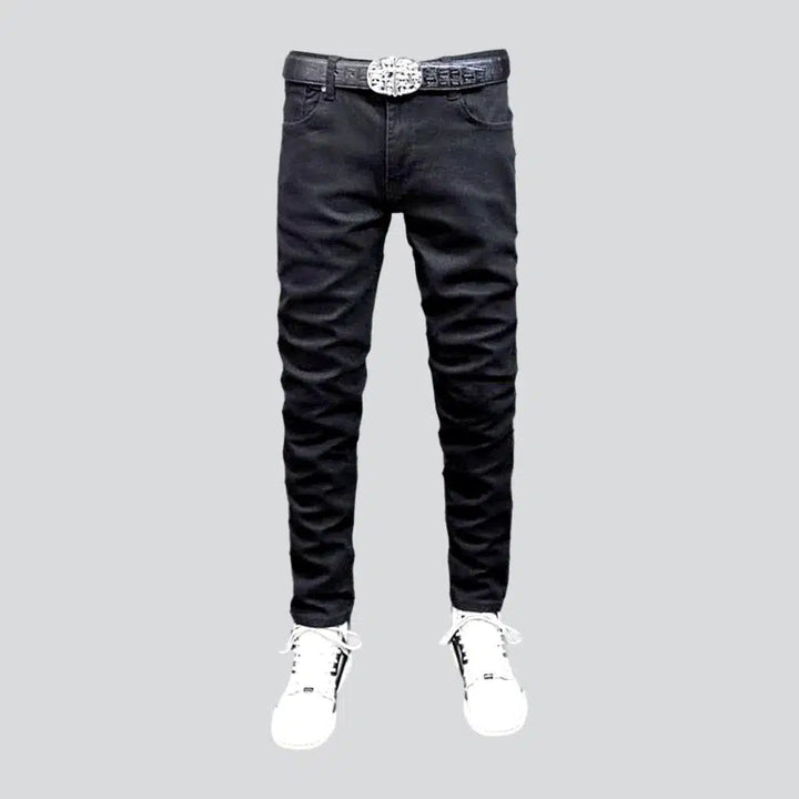 Slim men's solid jeans | Jeans4you.shop