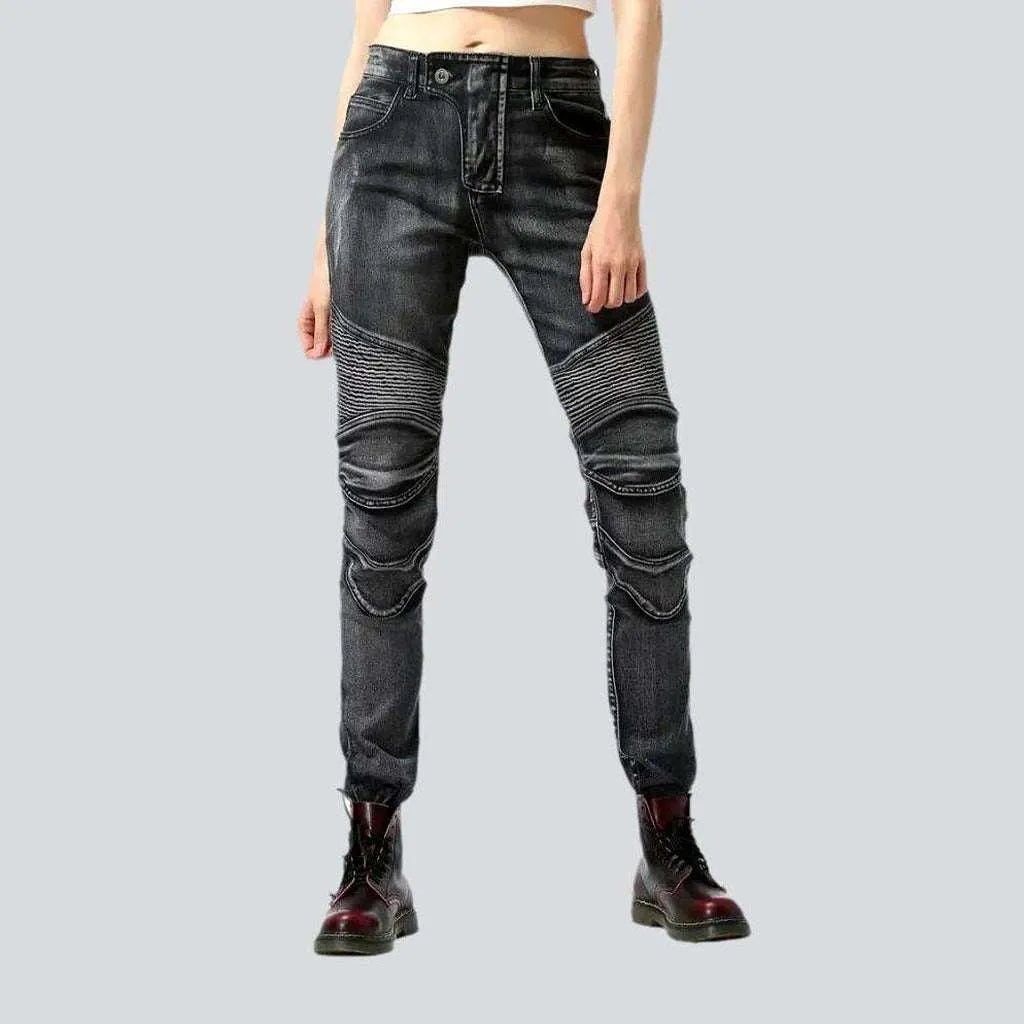 Slim women's biker jeans | Jeans4you.shop
