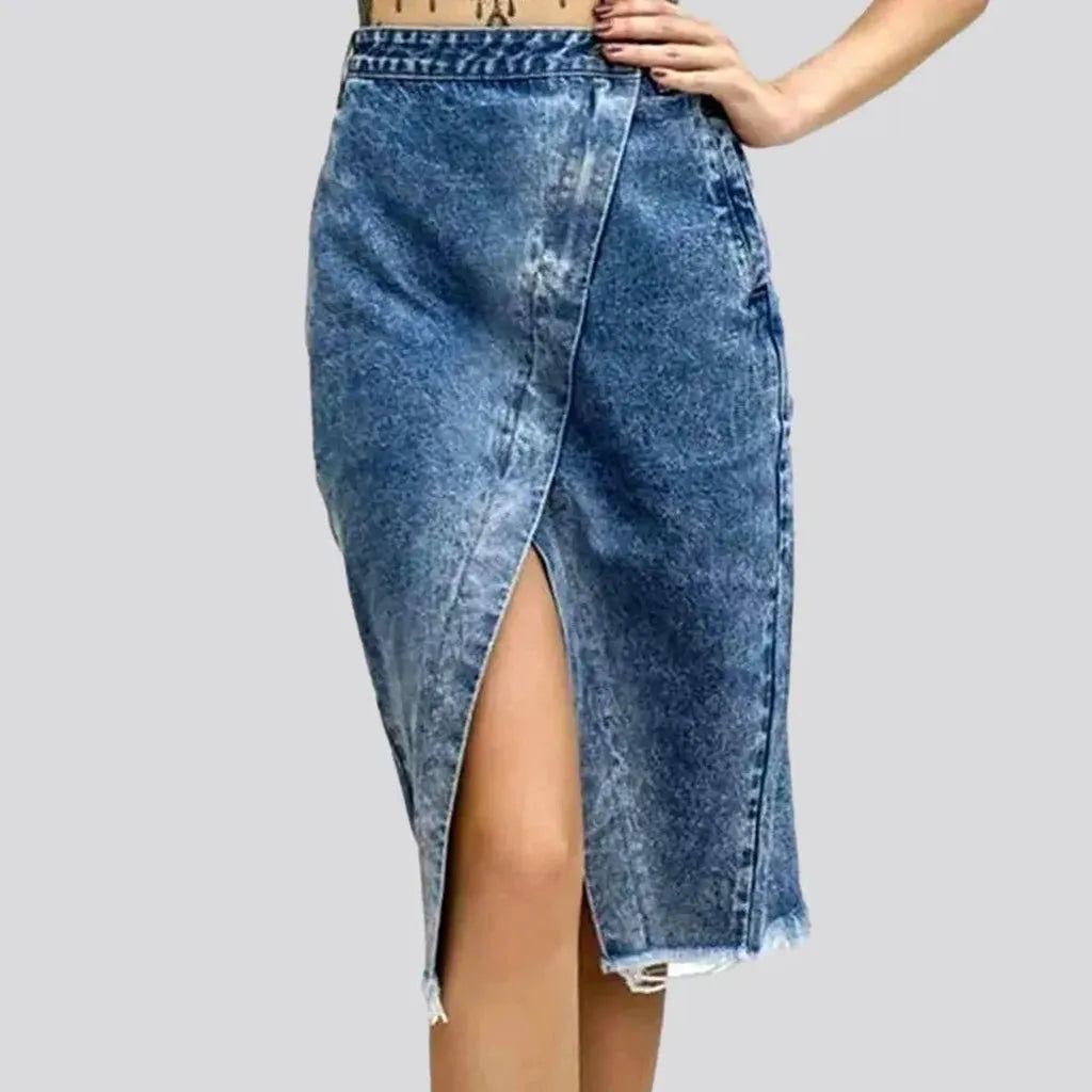 Slit fashion denim skirt
 for women | Jeans4you.shop