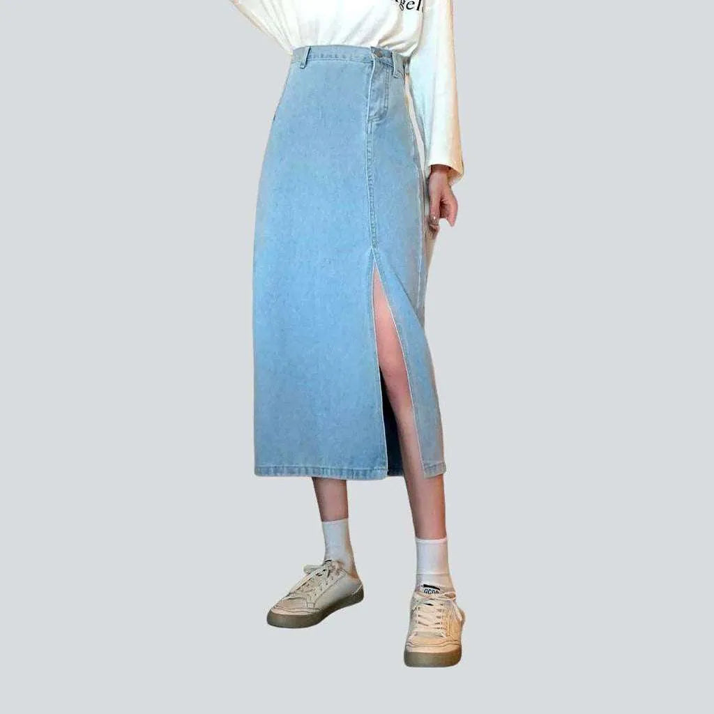Slit women's denim skirt | Jeans4you.shop
