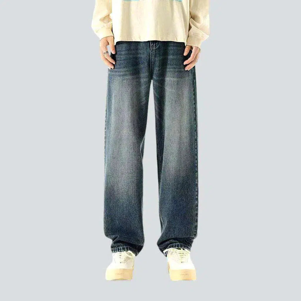 Soft fabric medium men's wash jeans | Jeans4you.shop