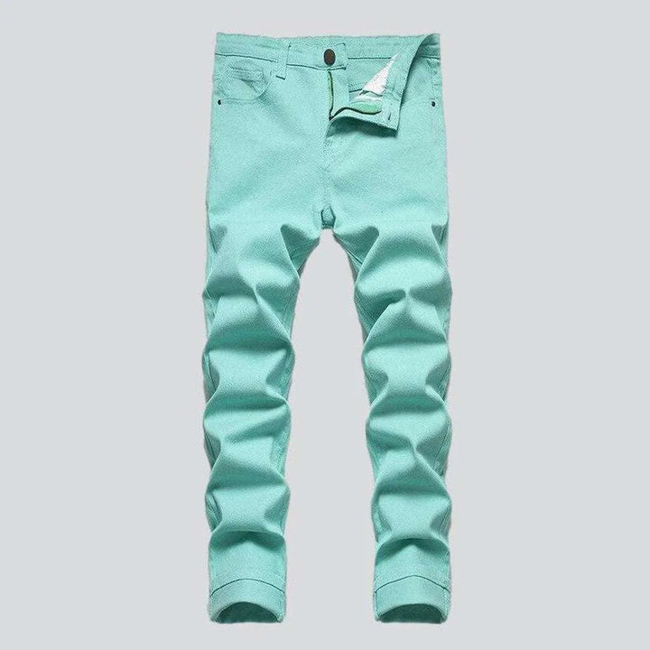 Solid color slim men's jeans | Jeans4you.shop