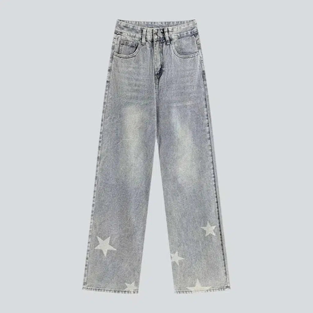 Stars print jeans
 for ladies | Jeans4you.shop