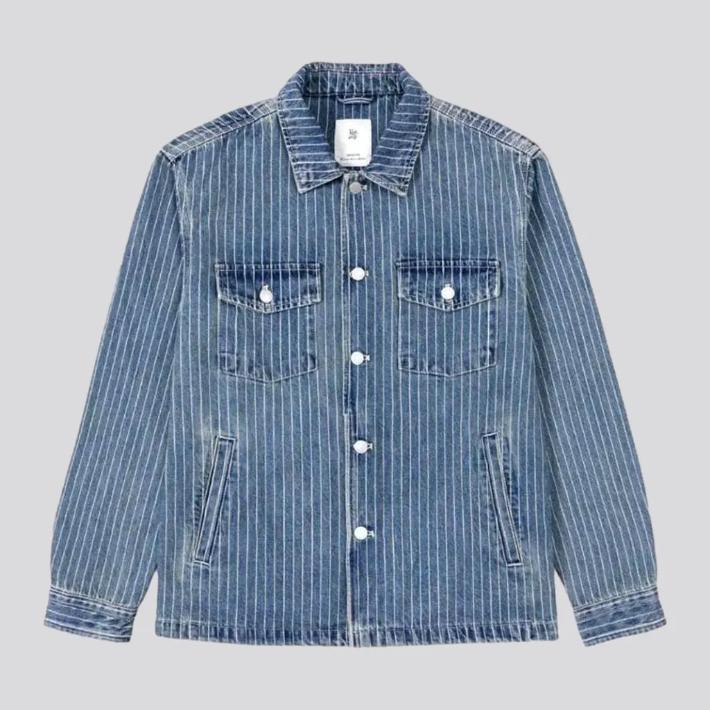 Stonewashed jean jacket
 for men | Jeans4you.shop