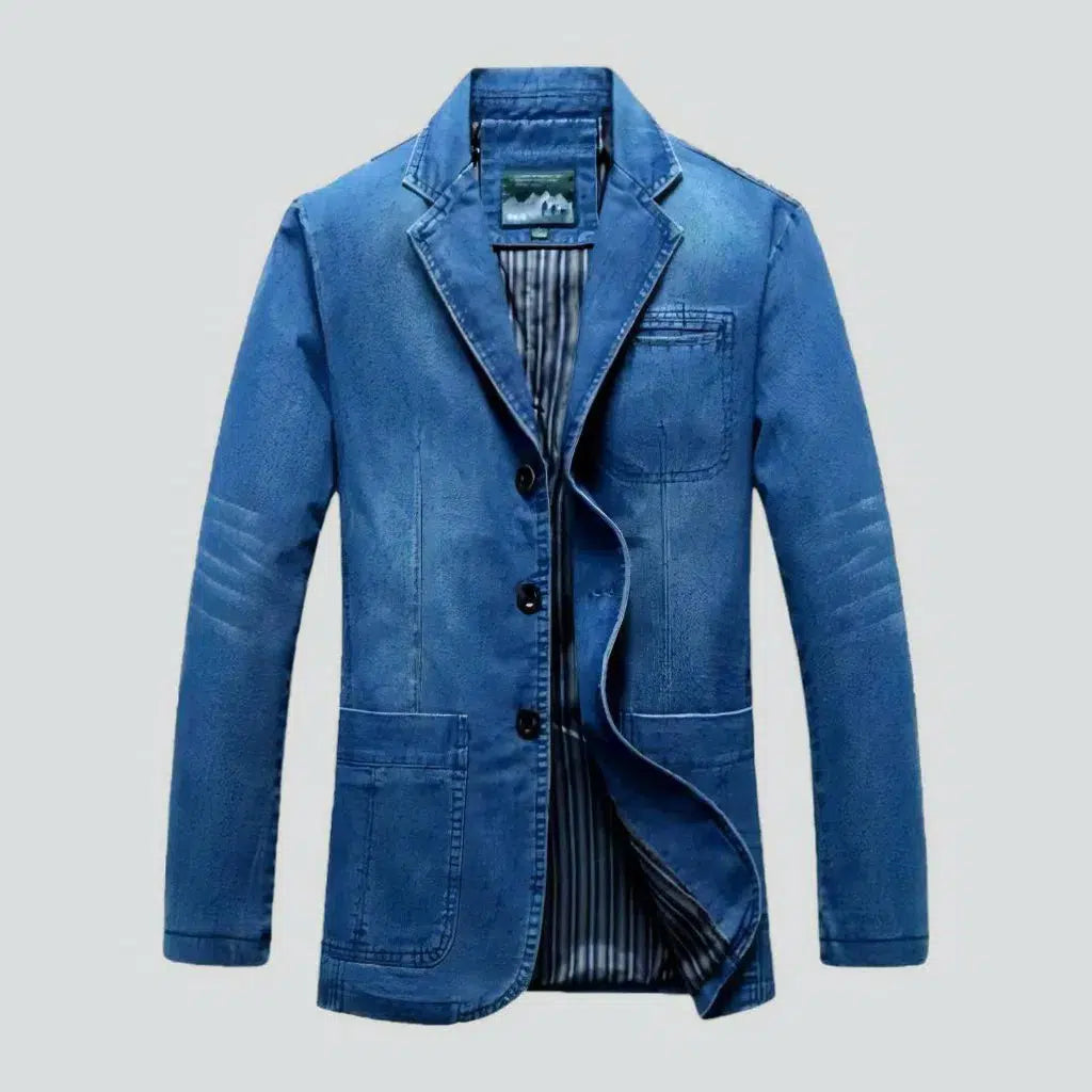 Stonewashed men's denim blazer | Jeans4you.shop