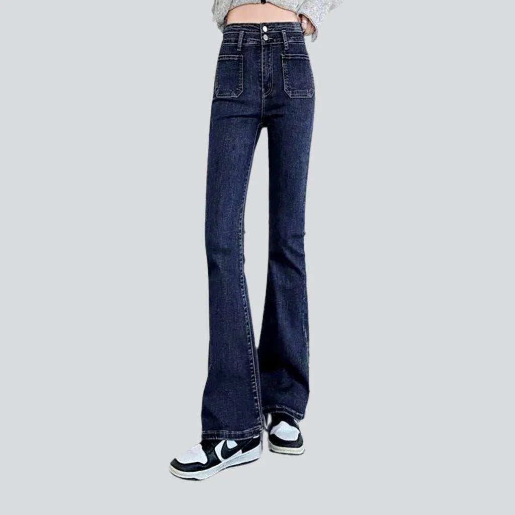 Stonewashed women's high-waist jeans | Jeans4you.shop
