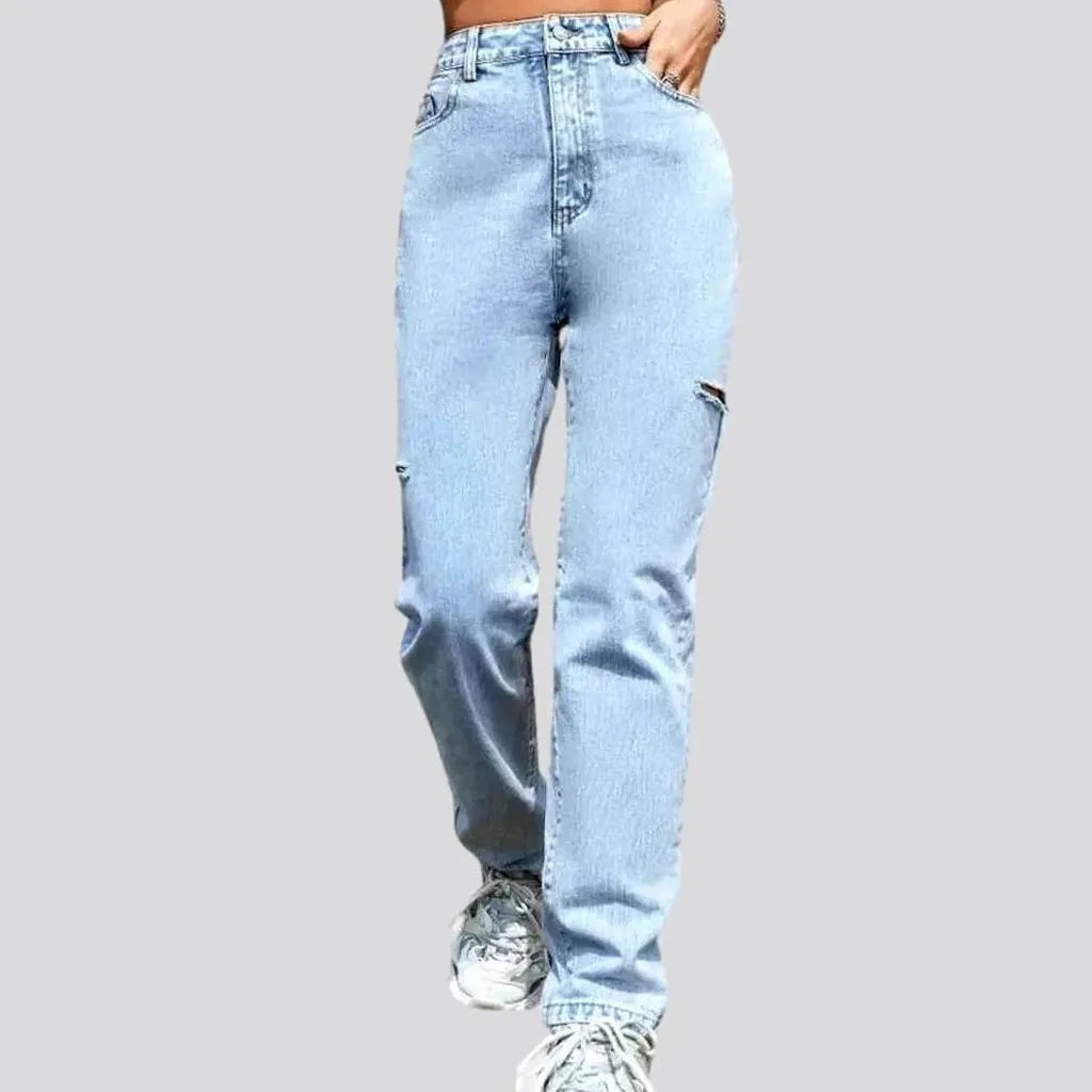 Straight grunge jeans
 for ladies | Jeans4you.shop