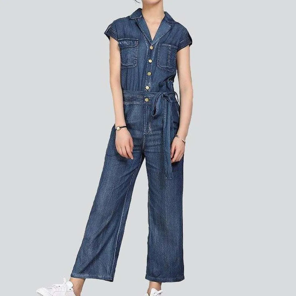 Straight leg painted denim overall | Jeans4you.shop