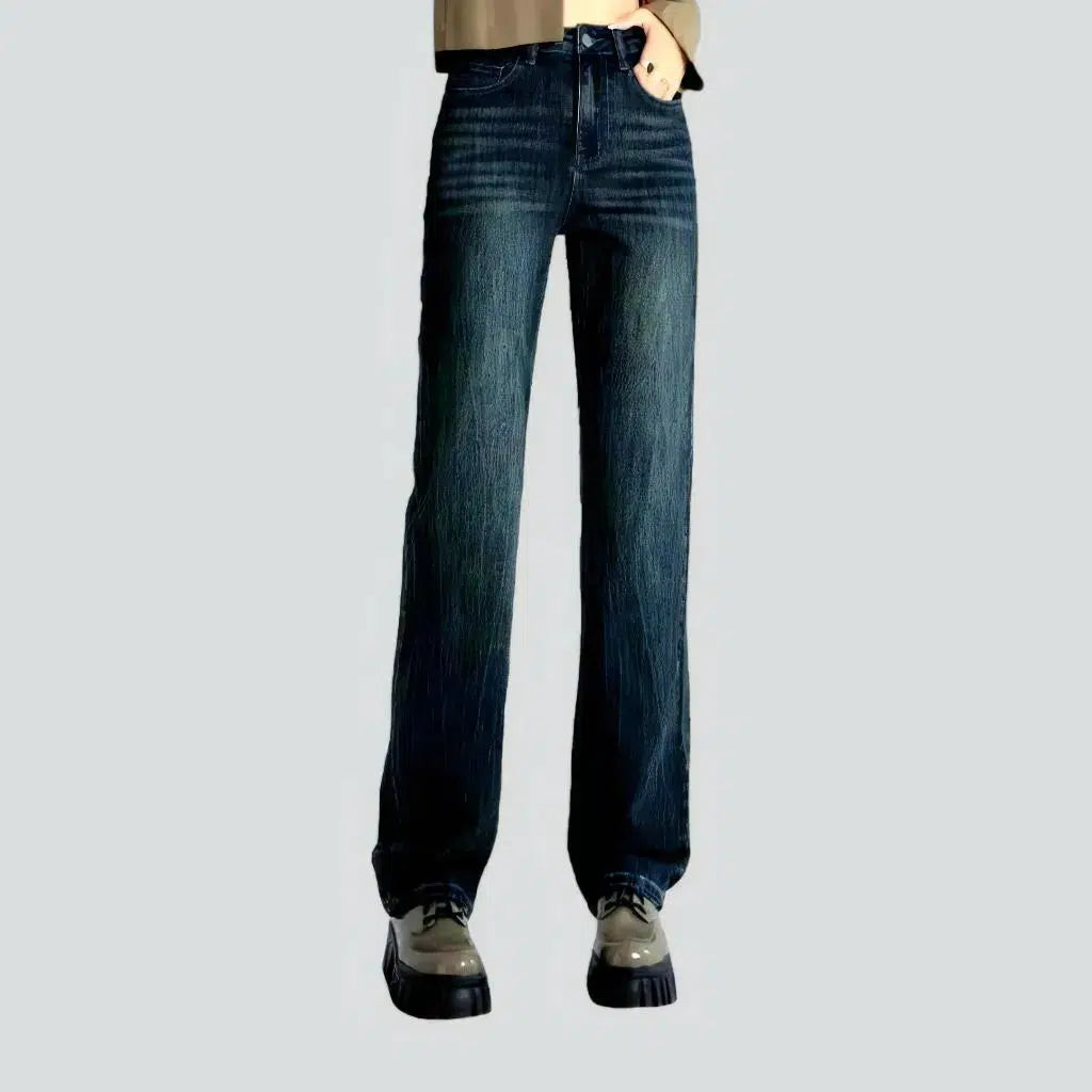 Straight sanded jeans
 for ladies | Jeans4you.shop