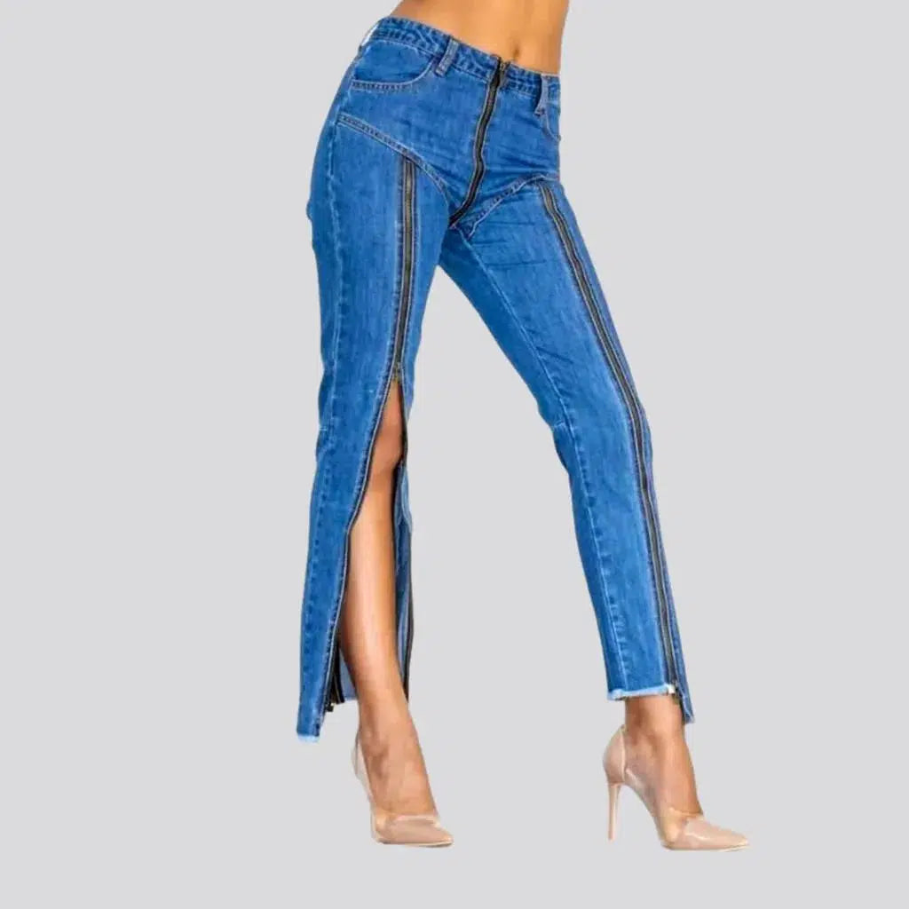 Straight women's frayed-hem jeans | Jeans4you.shop