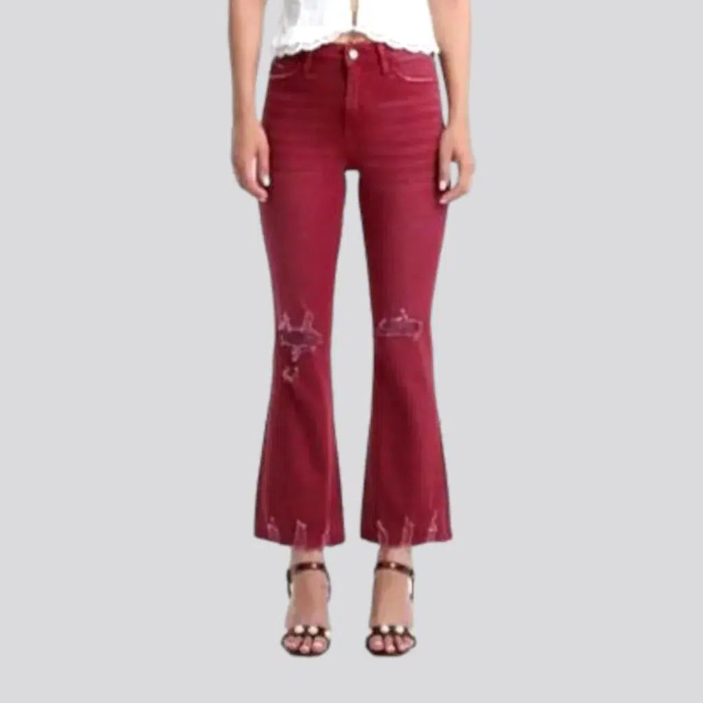 Street bordo jeans
 for women | Jeans4you.shop