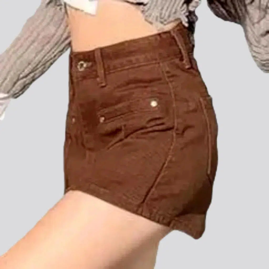Street front-seams women's jean skort | Jeans4you.shop
