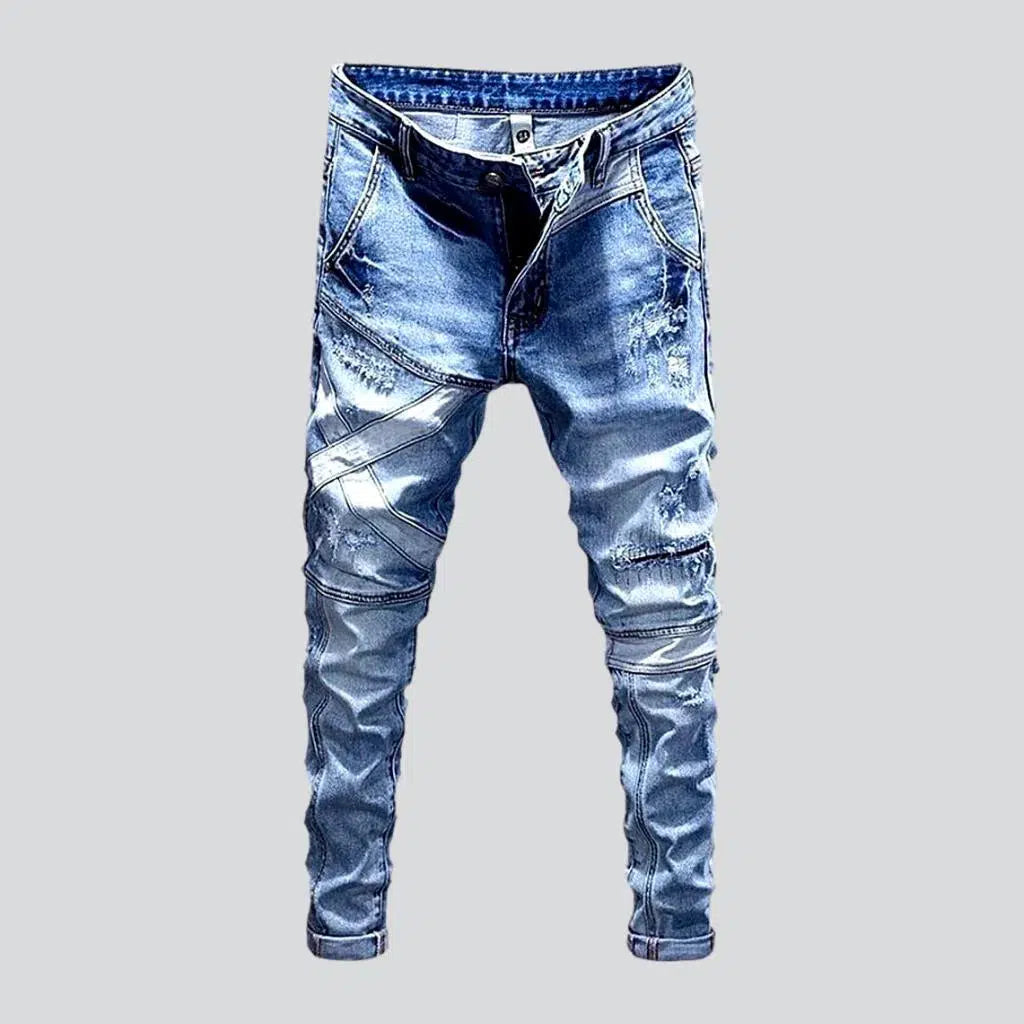 Street men's patchwork jeans | Jeans4you.shop