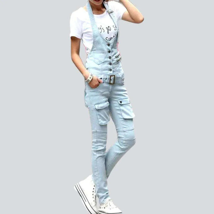 Stylish skinny women's denim jumpsuit | Jeans4you.shop