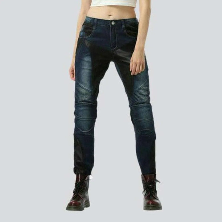 Summer breathable women's biker jeans | Jeans4you.shop