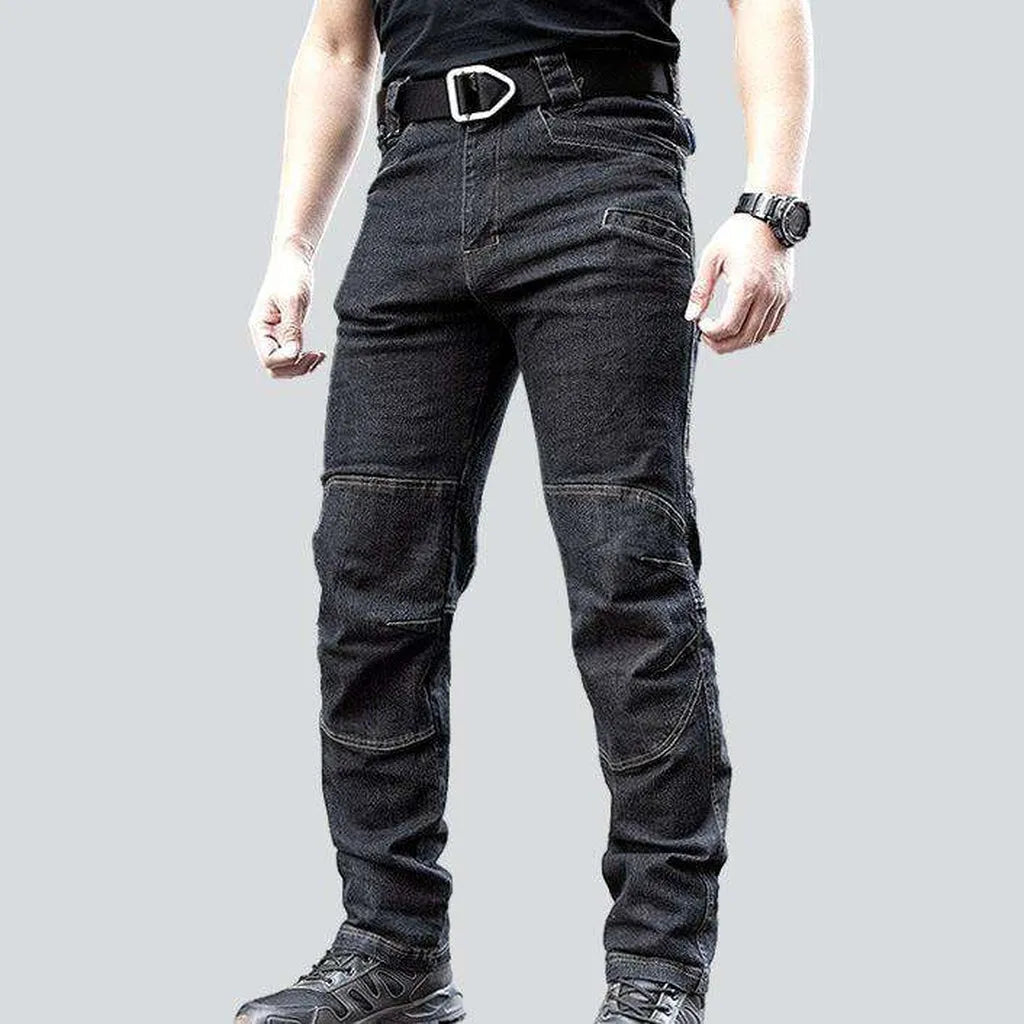 Tactical black jeans for men | Jeans4you.shop
