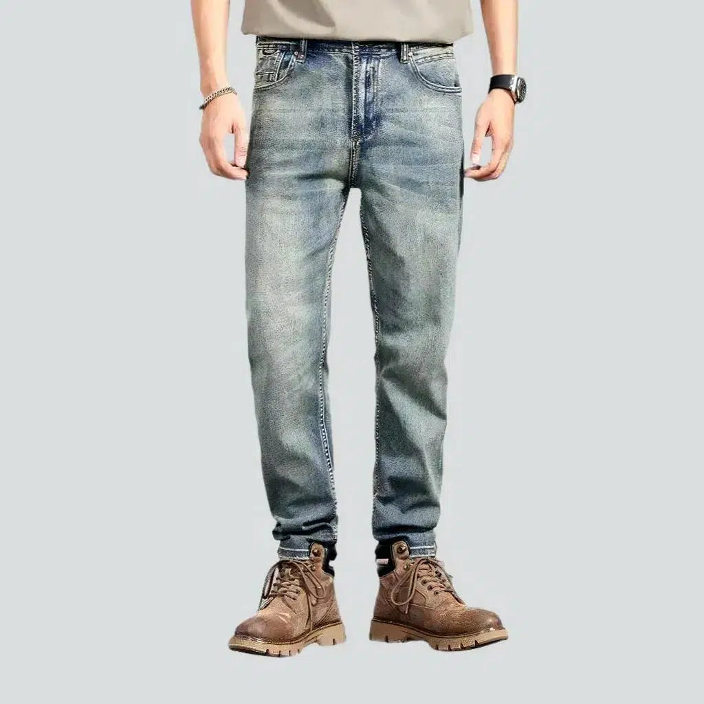 Tapered men's light-wash jeans | Jeans4you.shop