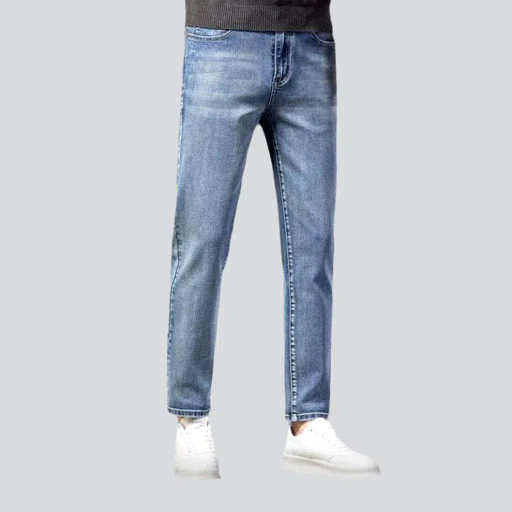 Tapered stonewashed jeans
 for men | Jeans4you.shop