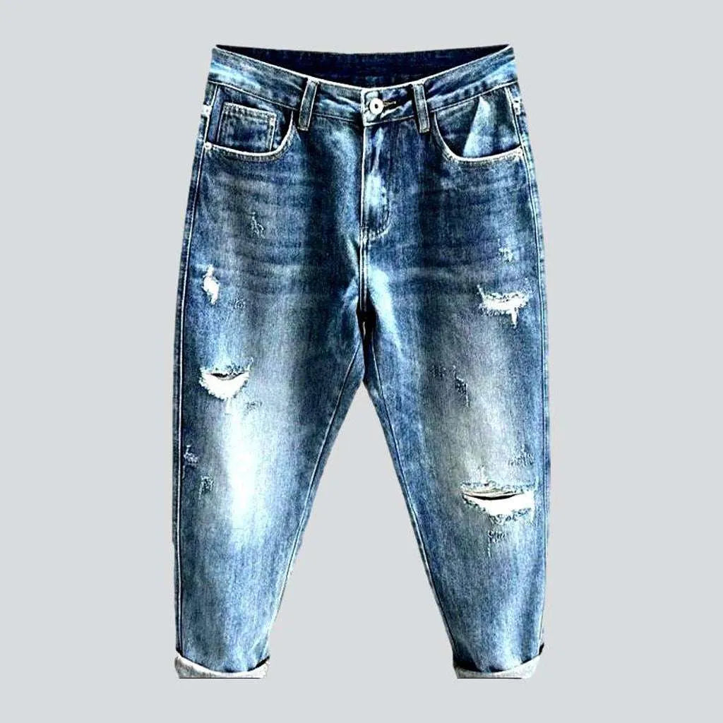 Trendy style frayed men's jeans | Jeans4you.shop