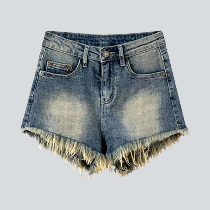 Vintage cropped women's denim shorts | Jeans4you.shop